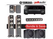 Polk Audio Signature S60 5.1 Ch Home Theater Speaker System Walnut with Yamaha AVENTAGE RX A1060BL 7.2 Ch Network AV Receiver