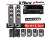Polk Audio Signature S60 7.1 Ch Home Theater Speaker System Walnut with Yamaha AVENTAGE RX A1060BL 7.2 Ch Network AV Receiver