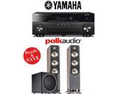 Yamaha AVENTAGE RX A860BL 7.2 Channel Network AV Receiver Polk Audio S60 Polk Audio PSW125 2.1 Ch Home Theater Package Walnut