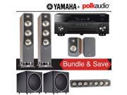 Polk Audio Signature S60 5.2 Ch Home Theater System Walnut with Yamaha AVENTAGE RX A860BL 7.2 Ch Network AV Receiver