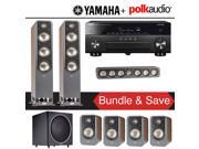 Polk Audio Signature S60 7.1 Ch Home Theater System Walnut with Yamaha AVENTAGE RX A860BL 7.2 Ch Network AV Receiver