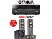 Yamaha AVENTAGE RX A760BL 7.2 Channel Network A V Receiver Polk Audio S50 Polk Audio S30 Polk Audio PSW125 3.1 Home Theater Package Walnut