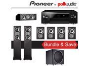 Pioneer Elite SC LX701 9.2 Ch Network AV Receiver Polk Audio TSi 300 Polk Audio TSi 100 Polk Audio CS10 Polk Audio PSW125 7.1 Ch Home Theater Package