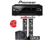 Pioneer Elite SC LX701 9.2 Ch Network AV Receiver Polk Audio TSi 500 Polk Audio CS10 Polk Audio PSW125 3.1 Ch Home Theater Package