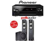 Pioneer Elite SC LX701 9.2 Ch Network AV Receiver Polk Audio S50 Polk Audio PSW125 2.1 Ch Home Theater Package