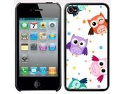 Apple iPhone 5 Black 5B50 Hard Back Case Cover Cute Colorful Owls Design