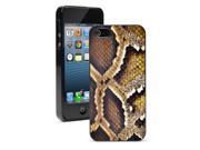 Apple iPhone 5 Black 5B544 Hard Back Case Cover Color Snake Skin