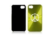 Apple iPhone 4 4S 4G Green A418 Aluminum Hard Back Case Barbed Wire Peace Sign