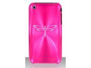 Apple iPhone 3G 3GS Hot Pink C166 Aluminum Metal Back Case Dragonfly