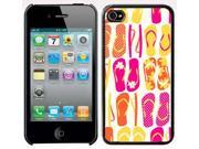 Apple iPhone 5 Black 5B178 Hard Back Case Cover Colorful Flip Flops Pattern