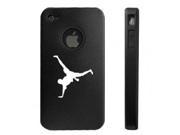 Apple iPhone 4 4S Black D5645 Aluminum Silicone Case Cover Breakdancer