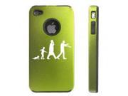 Apple iPhone 4 4S 4G Green D8168 Aluminum Silicone Case Evolution Zombie