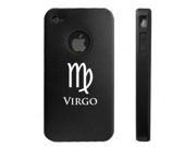 Apple iPhone 4 4S 4G Black D1106 Aluminum Silicone Case Cover Horoscope Astrology Virgo