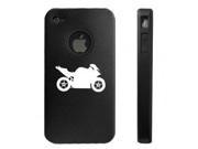 Apple iPhone 4 4S 4G Black D1954 Aluminum Silicone Case Cover Motorcycle