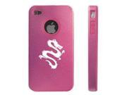 Apple iPhone 4 4S 4 Pink D3706 Aluminum Silicone Case Cover Dragon