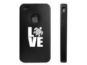 Apple iPhone 4 4S 4G Black D7959 Aluminum Silicone Case Cover Love Sea Turtle