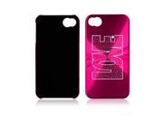 Apple iPhone 4 4S 4G Hot Pink A1042 Aluminum Hard Back Case Cover Valentine Love Maze