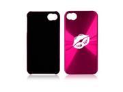 Apple iPhone 4 4S 4G Hot Pink A464 Aluminum Hard Back Case Lips