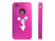 Apple iPhone 4 4S 4G Hot Pink D1127 Aluminum Silicone Case Cover Cheerleader