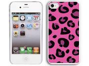 Apple iPhone 5 White 5W20 Hard Back Case Cover Hot Pink Leopard Print Pattern Apple iPhone 5 White 5W20 Hard Back Case Cover Hot Pink Leopard Print Pattern