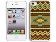 Apple iPhone 5 White 5W247 Hard Back Case Cover Color Geometric Ethnic Style Pattern