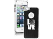 Apple iPhone 5 Black 5E1495 Aluminum Plated Chrome Hard Back Case Cover Love Golf