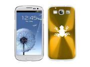 Gold Samsung Galaxy S III S3 Aluminum Plated Hard Back Case Cover K426 Frog