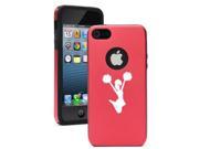 Apple iPhone 5 Red 5D2167 Aluminum Silicone Case Cover Cheerleader