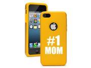 Apple iPhone 5 Yellow Gold 5D3753 Aluminum Silicone Case Cover 1 MOM