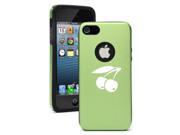 Apple iPhone 5 Green 5D2154 Aluminum Silicone Case Cover Cherries