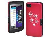 Red Blackberry Z10 Aluminum Silicone Hard Case Cover R367 Swimming Turtles