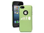 Apple iPhone 5 Green 5D2388 Aluminum Silicone Case Cover Evolution Drummer