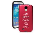 Red Samsung Galaxy S4 S IV i9500 Aluminum & Silicone Hard Back Case Cover KA569 Keep Calm and Cut Hair Red Samsung Galaxy S4 S IV i9500 Aluminum & Silicone Hard Back Case Cover KA569 Keep Calm and Cut Hair