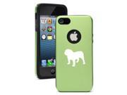 Apple iPhone 5 Green 5D3900 Aluminum Silicone Case Cover Bulldog