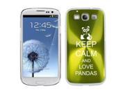 Green Samsung Galaxy S III S3 Aluminum Plated Hard Back Case Cover K1638 Keep Calm and Love Pandas Green Samsung Galaxy S III S3 Aluminum Plated Hard Back Case Cover K1638 Keep Calm and Love Pandas