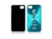 Light Blue Apple iPhone 4 4S 4G A1923 Aluminum Hard Back Case Keep Calm and Fish On Fish Light Blue Apple iPhone 4 4S 4G A1923 Aluminum Hard Back Case Keep Calm and Fish On Fish