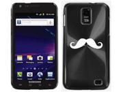 Black Samsung Galaxy S II Skyrocket i727 Aluminum Plated Hard Back Case Cover I241 Mustache Moustache