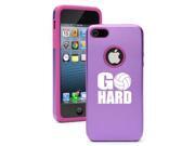 Apple iPhone 5 Purple 5D924 Aluminum & Silicone Case Cover Go Hard Volleyball Apple iPhone 5 Purple 5D924 Aluminum & Silicone Case Cover Go Hard Volleyball