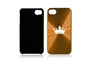 Gold Apple iPhone 4 4S 4G A58 Aluminum Hard Back Case Crown