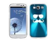 Light Blue Samsung Galaxy S III S3 Aluminum Plated Hard Back Case Cover K582 Sunglasses Mustache Light Blue Samsung Galaxy S III S3 Aluminum Plated Hard Back Case Cover K582 Sunglasses Mustache