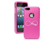 Apple iPhone 5 Hot Pink 5D4243 Aluminum & Silicone Case Cover Infinite Infinity Faith Apple iPhone 5 Hot Pink 5D4243 Aluminum & Silicone Case Cover Infinite Infinity Faith