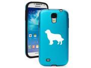 Light Blue Samsung Galaxy S4 S IV i9500 Aluminum Silicone Hard Back Case Cover KA340 Golden Retriever