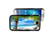 Samsung Galaxy S4 Black JB71 Hard Back Case Cover Color Tropical Island Beach View