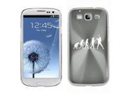 Silver Samsung Galaxy S III S3 Aluminum Plated Hard Back Case Cover K1490 Evolution Baseball Softball
