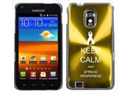 Yellow Gold Samsung Galaxy S II Epic 4g Touch Aluminum Plated Hard Back Case Cover H397 Keep Calm and Spread Awareness Yellow Gold Samsung Galaxy S II Epic 4g Touch Aluminum Plated Hard Back Case Cover H397 Keep Calm and Spread Awareness