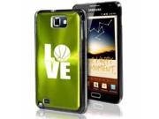 Samsung Galaxy Note i9220 i717 N7000 Green F603 Aluminum Plated Hard Case Love Basketball