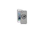 Silver Apple iPhone 5 5s Glitter Bling Hard Case Cover 5G63 Heart Love Dachshund Puppy Dog