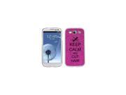 Hot Pink Samsung Galaxy S3 SIII i9300 Glitter Bling Hard Case Cover KG171 Keep Calm and Cut Hair Scissors Comb Hot Pink Samsung Galaxy S3 SIII i9300 Glitter Bling Hard Case Cover KG171 Keep Calm and Cut Hair Scissors Comb