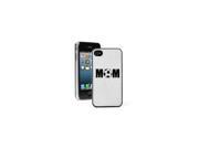 White Apple iPhone 4 4S 4G Glitter Bling Hard Case Cover G1389 Mom Soccer