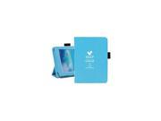Samsung Galaxy Tab 3 7.0 7 Light Blue Leather Case Cover Stand Keep Calm and Love Squirrels
